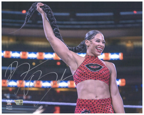 Bianca Belair Autographed WWE In Ring Whipping Hair 16 x 20 Photograph Fanatics