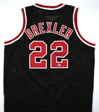 Clyde Drexler Autographed Black Pro Style Jersey - Beckett W Hologram *Black