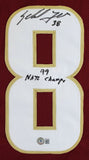 Sebastian Janikowski Signed FSU Seminoles Jersey "99 NATL Champs" (Beckett Holo)