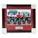 2018 Red Sox All Stars 5x Signed Autographed Photo Framed To 24x27 NEP