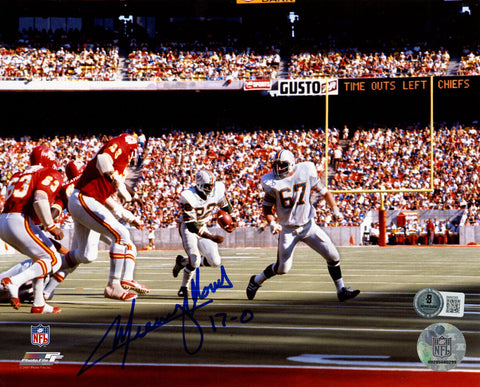 Mercury Morris Autographed Miami Dolphins 8x10 Photo 17-0 Beckett 47804