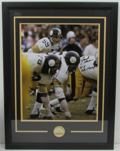 Jack Ham Pittsburgh Steelers Autographed Framed 16x20 Photo 128604