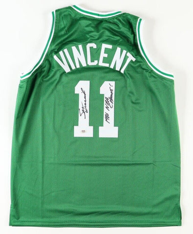 Sam Vincent Signed Boston Celtics Jersey Inscribed "1986 NBA Champs!" (PSA QR)