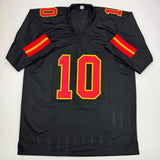 Autographed/Signed Isiah Pacheco Kansas City Black Football Jersey JSA COA