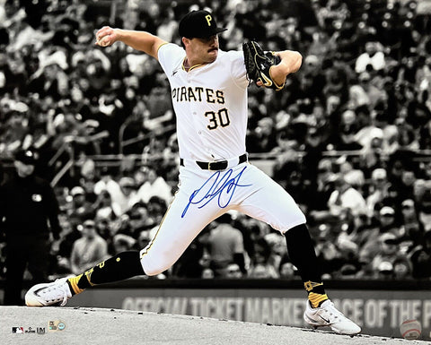 Paul Skenes Pittsburgh Pirates Signed MLB Debut Pitching Spotlight 16x20 MLB