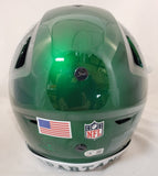 KENNETH WALKER III "GO GREEN" SIGNED MSU SPARTANS SPEEDFLEX HELMET BECKETT QR