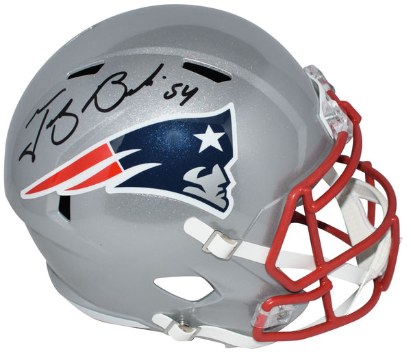 TEDY BRUSCHI SIGNED NEW ENGLAND PATRIOTS FULL SIZE SPEED HELMET BECKETT