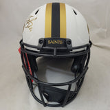 DREW BREES SIGNED NEW ORLEANS SAINTS FS LUNAR ECLIPSE SPEED AUTHENTIC HELMET BAS