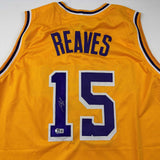 Autographed/Signed Austin Reaves Los Angeles LA Yellow Jersey Beckett BAS COA