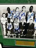 1959-61 NBA Champion Boston Celtics Team Signed Autographed Framed Photo JSA