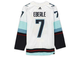 JORDAN EBERLE Autographed Inaugural Season Patch Seattle Kraken Jersey FANATICS