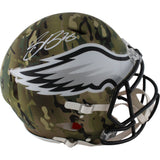 Saquon Barkley Autographed Philadelphia Eagles Pro Camo Helmet Beckett 49053