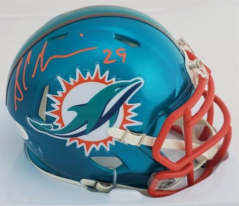 Sam Madison Signed Miami Dolphins Flash Alternate Speed Mini Helmet (JSA COA)