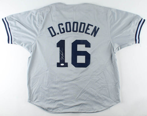 Dwight "Doc" Gooden Signed Yankees Dr K Jersey (JSA COA) 3xWorld Series Champ