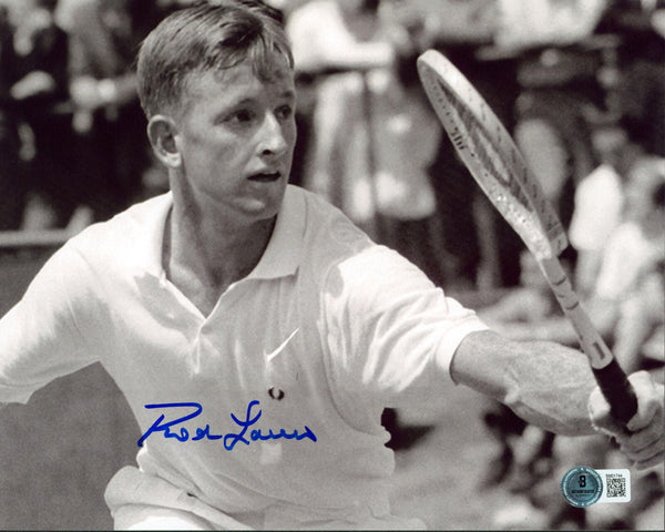 Rod Laver Authentic Signed 8x10 Horizontal Black & White Photo Autographed BAS 3