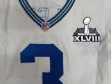 Seahawks Russell Wilson Autographed Wilson Jersey W/ SB XLVIII Patch Size 44 RW