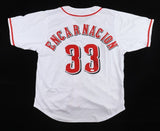 Christian Encarnacion Signed Cincinnati Reds Jersey (JSA) Cincy Rookie Infielder