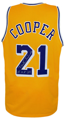 Michael Cooper Signed Gold Custom Basketball Jersey w/HOF'24 - (SCHWARTZ COA)