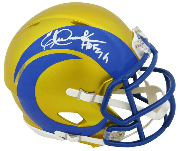 Eric Dickerson Los Angeles Ram FLASH speed Mini Helmet W/HOF 99 - SCHWARTZ COA