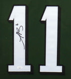 A J Brown Signed Philadelphia Eagles 35"x 43" Framed Jersey (JSA) All Pro W.R.