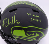 Kam Chancellor Auto Seahawks Eclipse Full Size Auth Helmet (Signed 2x) 98094