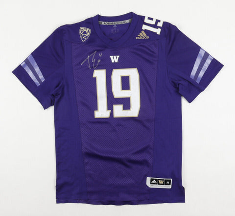 Jacob Eason Signed Washington Huskies Jersey (JSA) Seattle Seahawks Quarterback