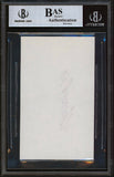 Red Wings Vladimir Konstantinov Authentic Signed 3x5 Index Card BAS Slabbed