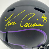 Autographed/Signed Kirk Cousins Vikings Eclipse Full Size Replica Helmet BAS COA