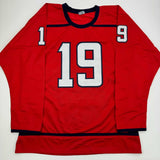 Autographed/Signed Nicklas Backstrom Washington Red Hockey Jersey JSA COA