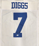 Dallas Cowboys Trevon Diggs Autographed Signed White Jersey PSA/DNA #3T59530