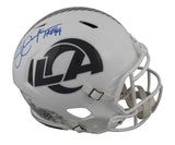 Rams Eric Dickerson "HOF 99" Signed STS III Full Size Speed Proline Helmet BAS W