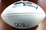 PAUL RICHARDSON AUTOGRAPHED SIGNED WHITE LOGO FOOTBALL SEAHAWKS MCS HOLO 80902