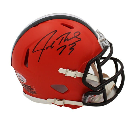 Joe Thomas Signed Cleveland Browns Speed NFL Mini Helmet