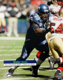 Walter Jones Autographed Signed 16x20 Photo Seattle Seahawks MCS Holo #19458