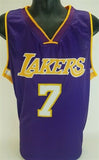 Lamar Odom Signed Los Angeles Lakers Jersey (JSA COA) #4 Overall Pick 1999 Draft