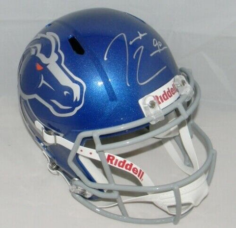 DEMARCUS LAWRENCE SIGNED AUTOGRAPHED BOISE STATE BRONCOS FULL SIZE HELMET JSA