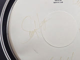 Van Halen Autographed Framed Drumhead 4 Sigs Eddie & Sammy Beckett AB74111