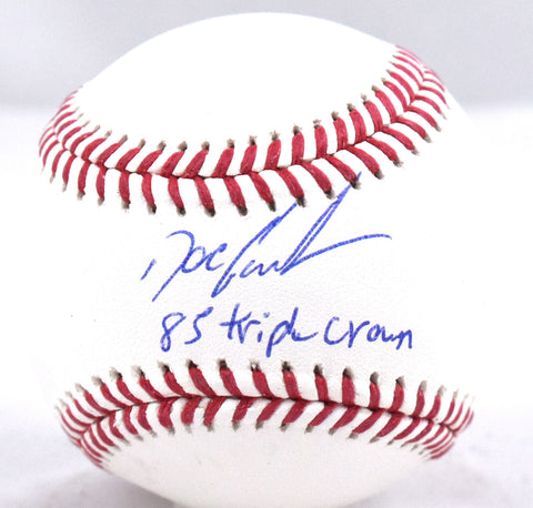 Doc Gooden Autographed Rawlings OML Baseball w/ 85 Triple Crown - Beckett W Holo