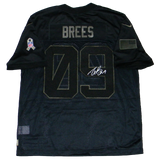 DREW BREES SIGNED NEW ORLEANS SAINTS NIKE LIMITED SALUTE TO SERVICE JERSEY BAS