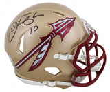 Derrick Brooks Signed Florida State Seminoles Mini Helmet (Beckett) Buccaneer LB