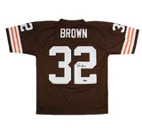 Jim Brown Signed Cleveland Browns Mitchell and Ness Brown Jersey