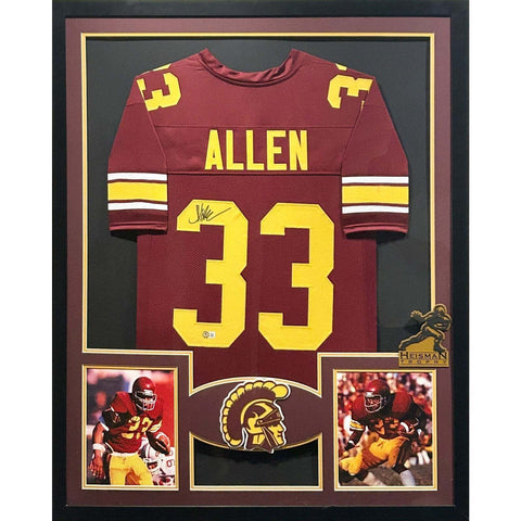 Marcus Allen Autographed Signed Framed USC Heisman Jersey BECKETT