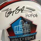 Barry Sanders Autographed Signed Hall Of Fame '04 Mini Helmet Beckett Lions