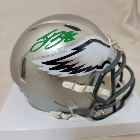 SAQUON BARKLEY SIGNED PHILADELPHIA EAGLES FLASH SPEED MINI HELMET BECKETT QR