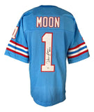 Warren Moon Signed Houston Oilers Jersey Inscribed "HOF 06" (PSA) 9xPro Bowl QB