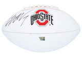 C.J. Stroud Autographed Ohio State Buckeyes White Panel Football Fanatics