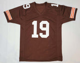 Bernie Kosar Autographed Cleveland Browns Brown Custom Jersey Beckett Witnessed