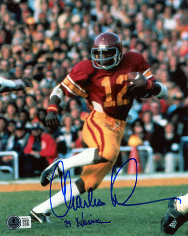 Charles White Autographed USC Trojans 8x10 Photo Heisman Beckett 47238