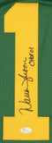 Warren Moon Signed Eskimos Career Highlight Stat Jersey Inscribed "CHOF 01"(JSA)