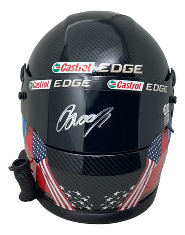 Brad Keselowski Signed NASCAR Castrol Full Size Replica Racing Helmet BAS